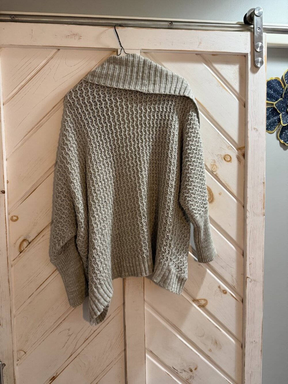 Aeropostale Gray Chunky Knit Cardigan S